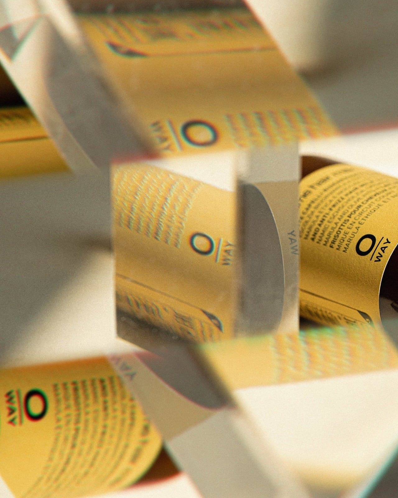 OWAY organic hair styling products in sustainable glass packaging